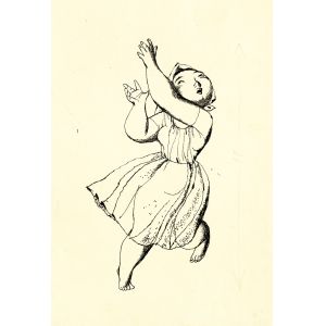 Tančící dívka, ilustrace Jiří Trnka